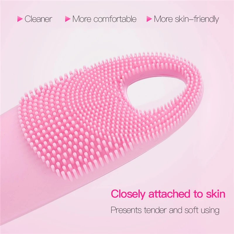 USB Facial Cleaning Massage Sonic Face Washing BrushWaterproof Silicone Face Cleanser Wrinkle Remover Device Skin Cleaner Care