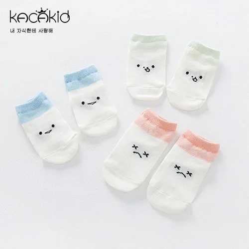 Summer Spring Thin Hollow Breathable Newborn Baby Cotton Soft Socks 3 Colors Meia Infantil