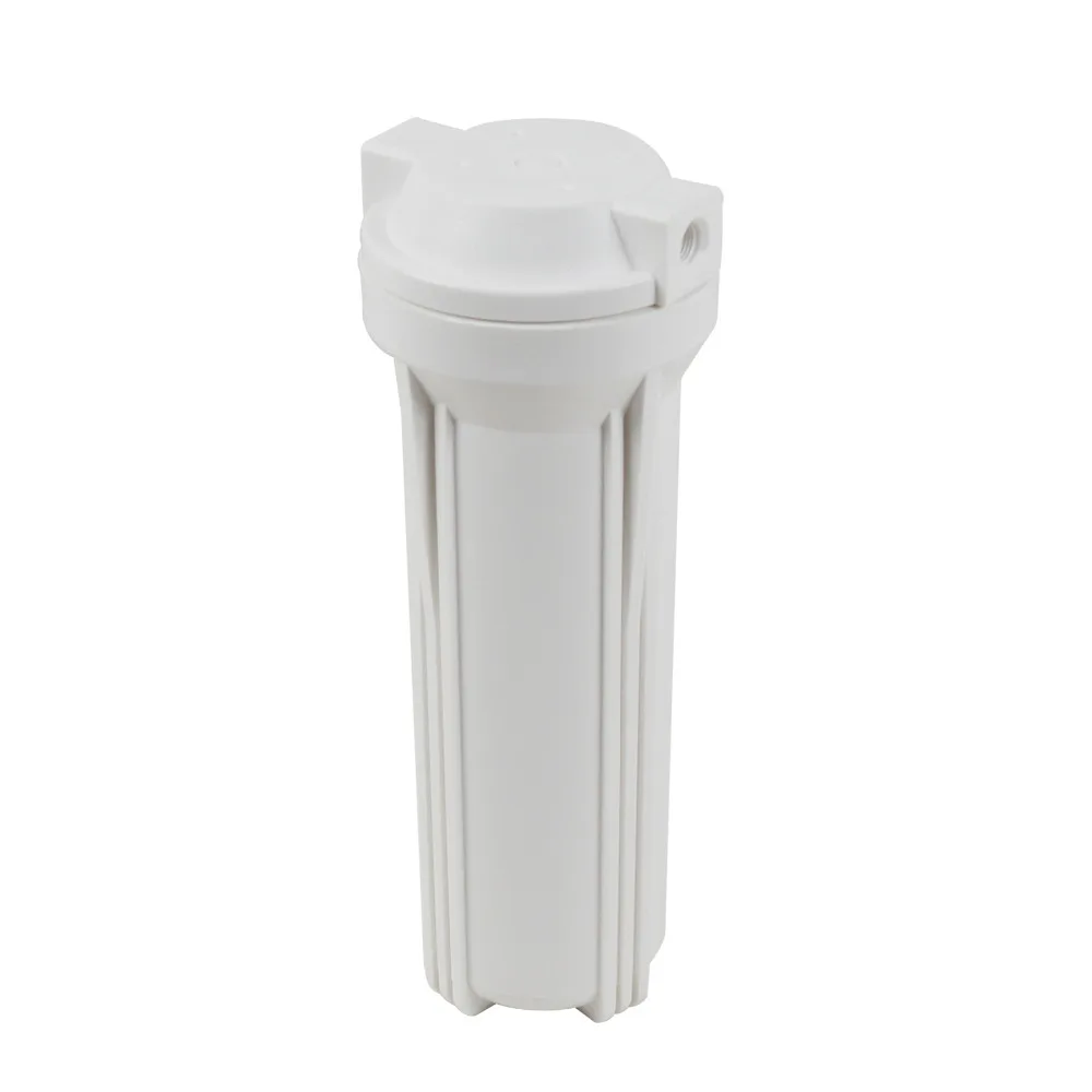 

Standard 10" Filter Housing for Water Filters and Reverse Osmosis RO Systems/Aquarium -1/4" Inlet&Outlet - White Color
