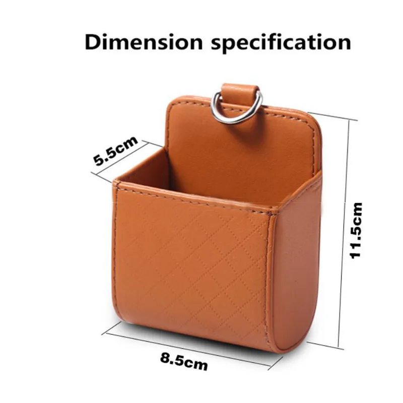 Автомобильный Автомобильный ящик для хранения, кожаная Автомобильная розетка, сумка для мобильного телефона, автомобильный ящик для хранения, многофункциональный инструмент для мелочи, автомобильный органайзер для мобильного телефона