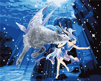 

Frameless Pictures Painting By Numbers DIY Digital Oil Painting On Canvas Home Decor Wall Art Abstract Oil Painting Scorpio