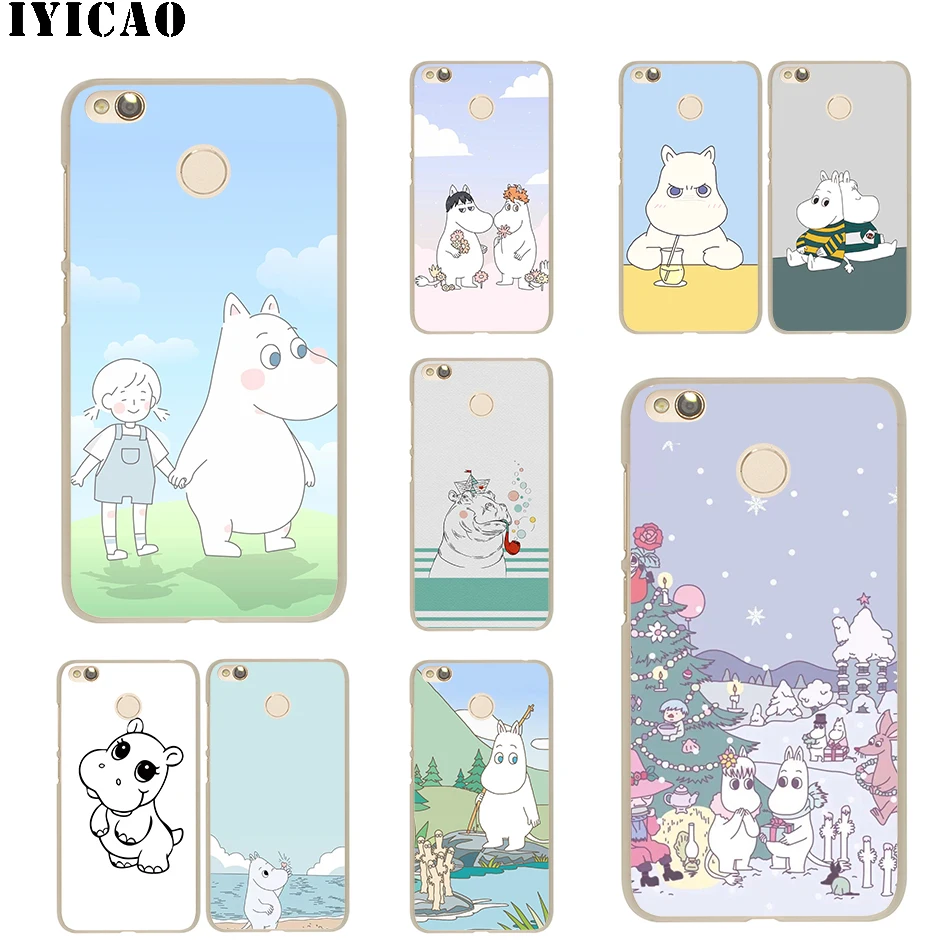 IYICAO Hippo милый Жесткий Чехол для Xiaomi Mi 5 5S 6 9 8 A2 Lite 5X Mix 2S F1 SE MAX 3 9T A3 Pro CC9E Redmi Note |