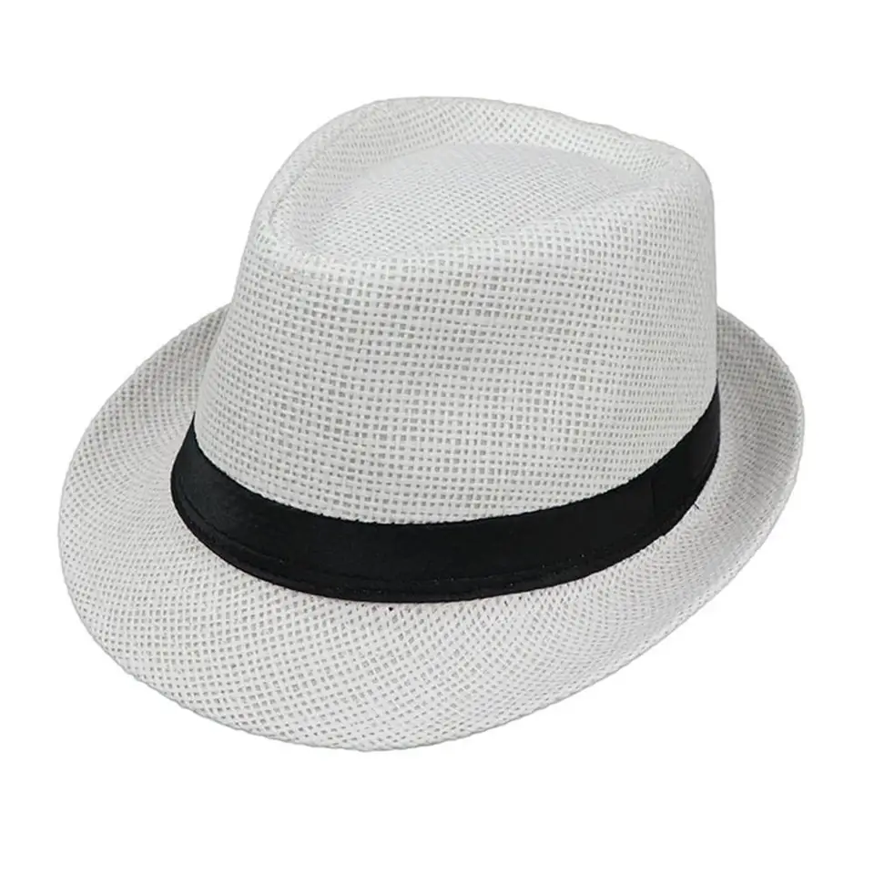 kids white fedora hat