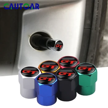 

Car-styling 4Pcs GT SPORT Emblem Car Tire Valve Caps Air Tyre Stems Cover for Volkswagen Ford Kia Volvo Audi jeep Alfa Romeo