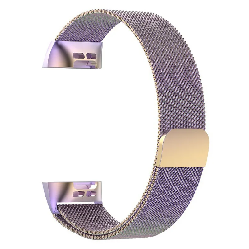 Металлические Магнитные дышащие полосы для Fitbit Charge 3 из нержавеющей стали для женщин и мужчин маленький большой ремешок для спортивных часов браслет часы 9,28