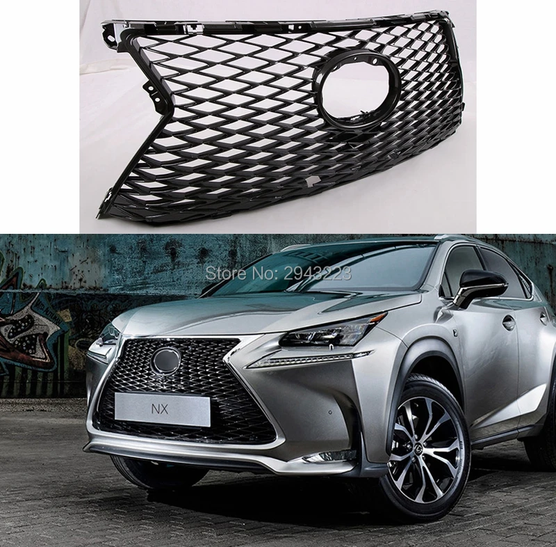 

For Lexus NX200 300h 200t 2014 2015 2016 Front Grill ABS Plastic Head Front Bumper Front Grille Front Center Grills Car Styling