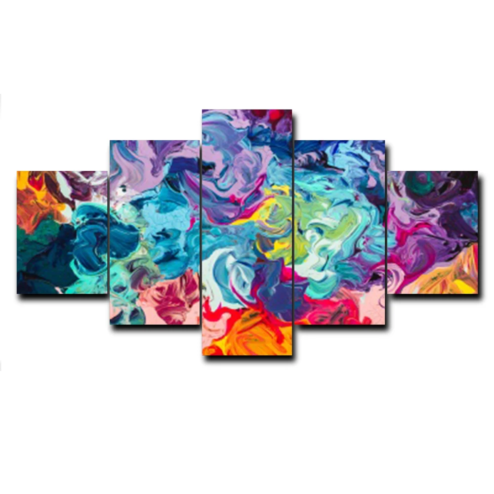 

Abstract Canvas Oil Painting Pictures Graffiti Posters Wall Art Printed for Office Living Room Bedroom Home Decoration No Frame