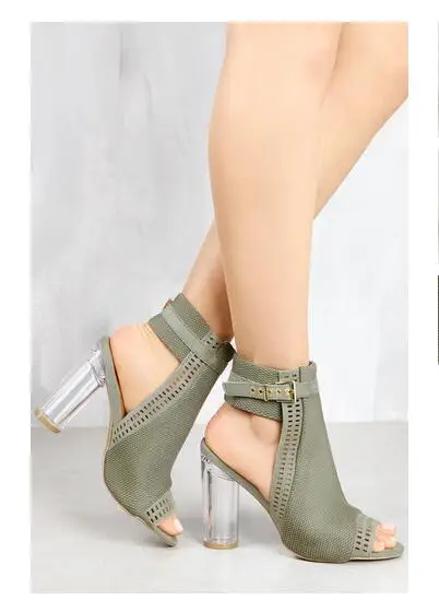 Sandalias Wtzgqv Transparentes Claras Zapatos Mujer Tacones Slingbacks hsQrCxotdB