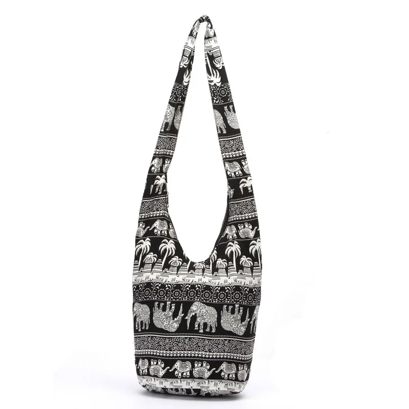 women bag bags Hippie Crossbody Bag Thai Top Zip Hobo Sling Bag Handmade Hipster Messenger Bag 2(1)