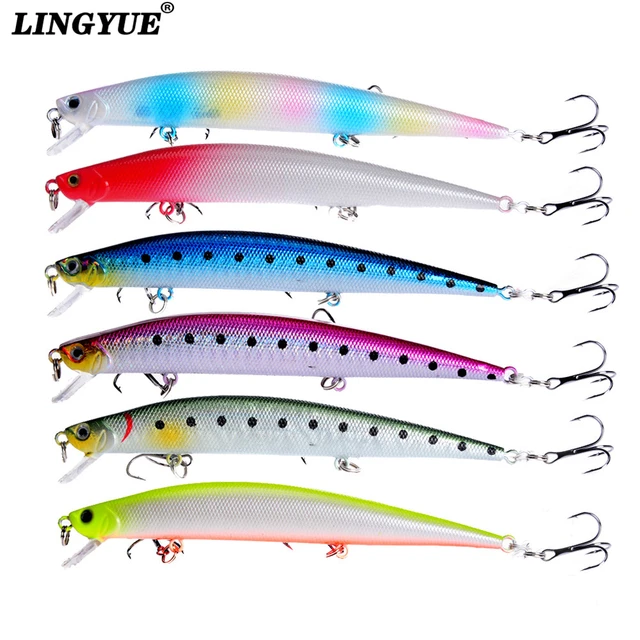 6pcs/lot Fihsing Lures 12.5cm/12.4g Hard Baits Artificial Make