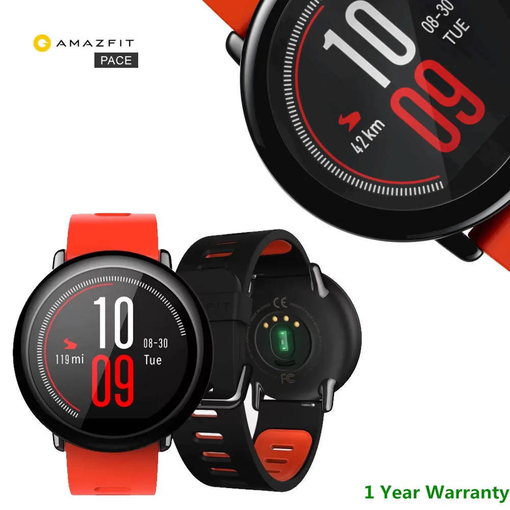  English Version Huami Amazfit Pace Smart Watch GPS Smartwatch Wearable Devices Smart-Watch 1.2GHz 5