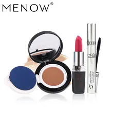 Menow бренд Make Up Set Корректоры для лица осветляет Отбеливание BB крем и красный Губная помада Профессиональный и керлинг Тушь для ресниц объем падение ship5372