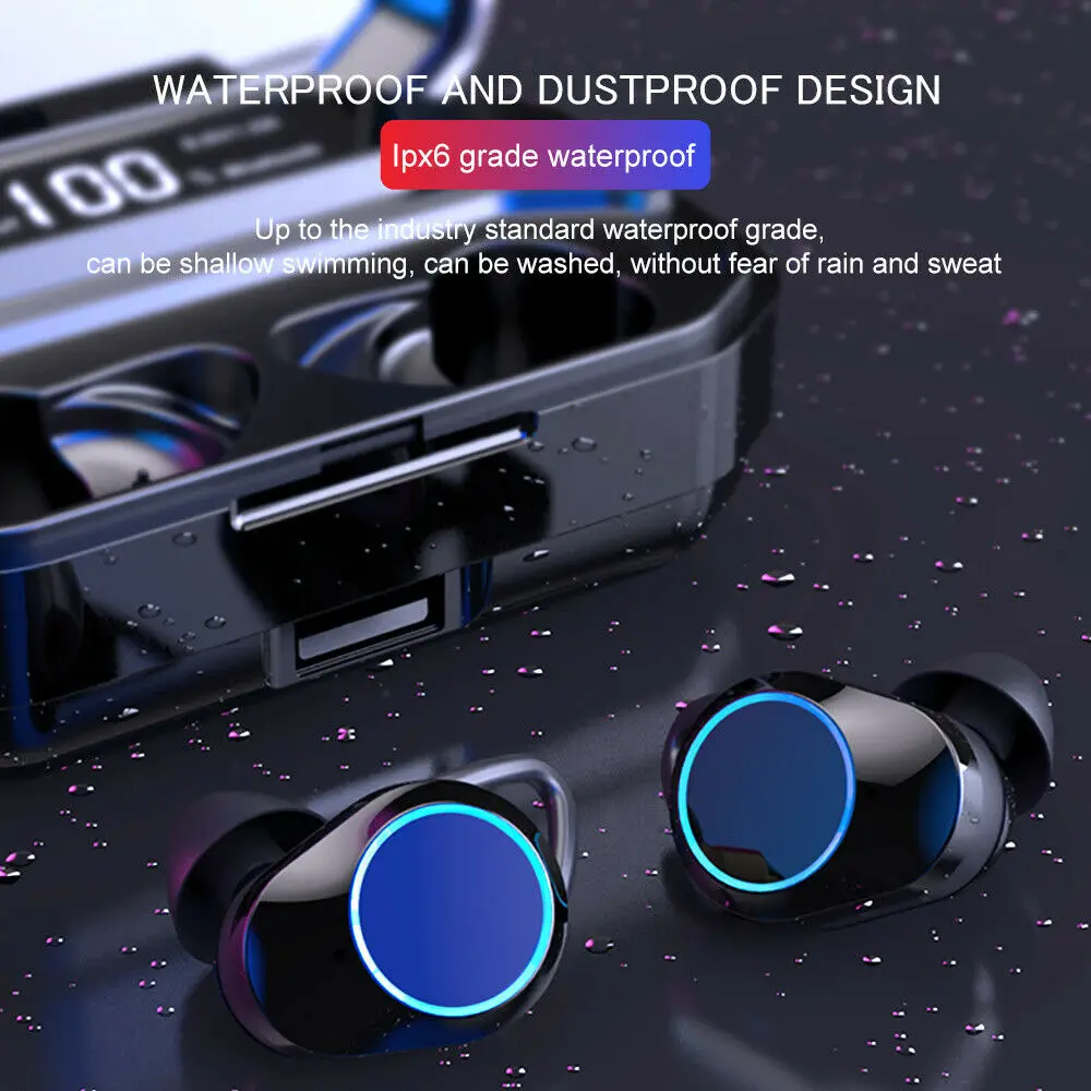 Цифровые lcd X6 TWS Bluetooth беспроводные наушники-вкладыши Наушники usb зарядная док-станция