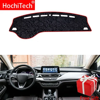 

Rose Pattern Non-slip Dashmat Dash Mat Dashboard Cover Pad Cover Carpet Car Sticker for changan RAETON CC 2018 Car Styling