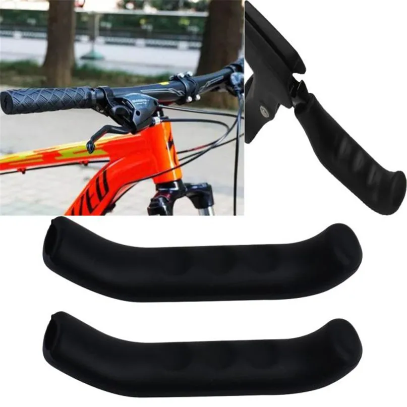 

Mountain bike brake handle Soft silicone Sleeve MTB Mountain Bike Brake Sleeve Lever Grips Protector Case Cover #2a14
