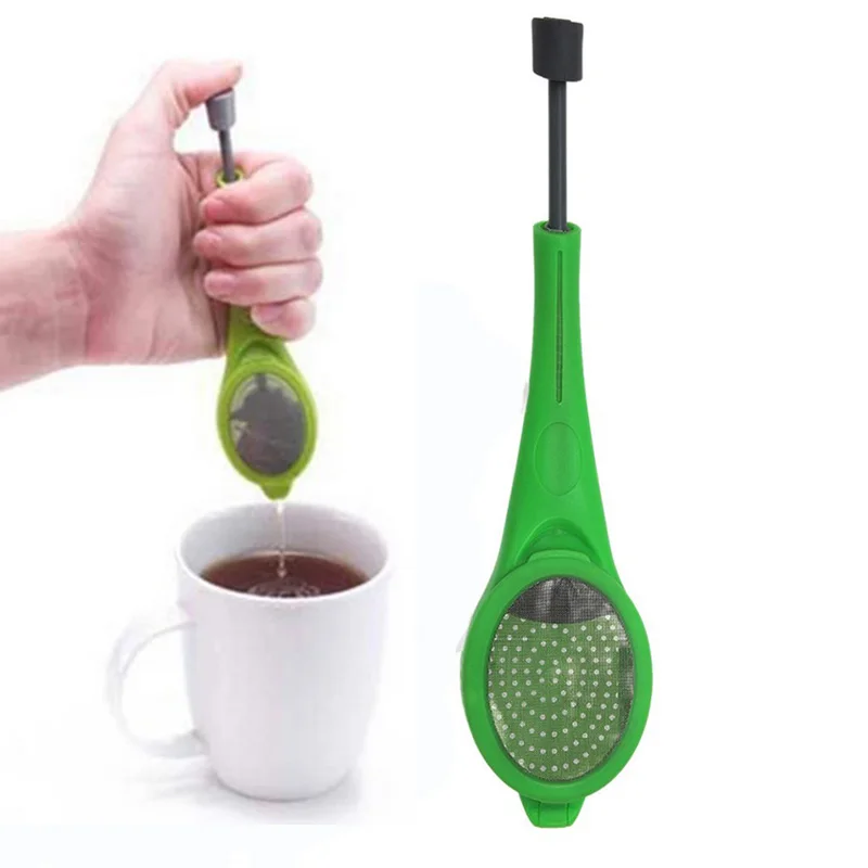 

Tea Strainer Stirring Tool Home None Toxic Dishwasher Safe Tea Infuser Built-in plunger Healthy Intense Flavor Reusable Tea bag