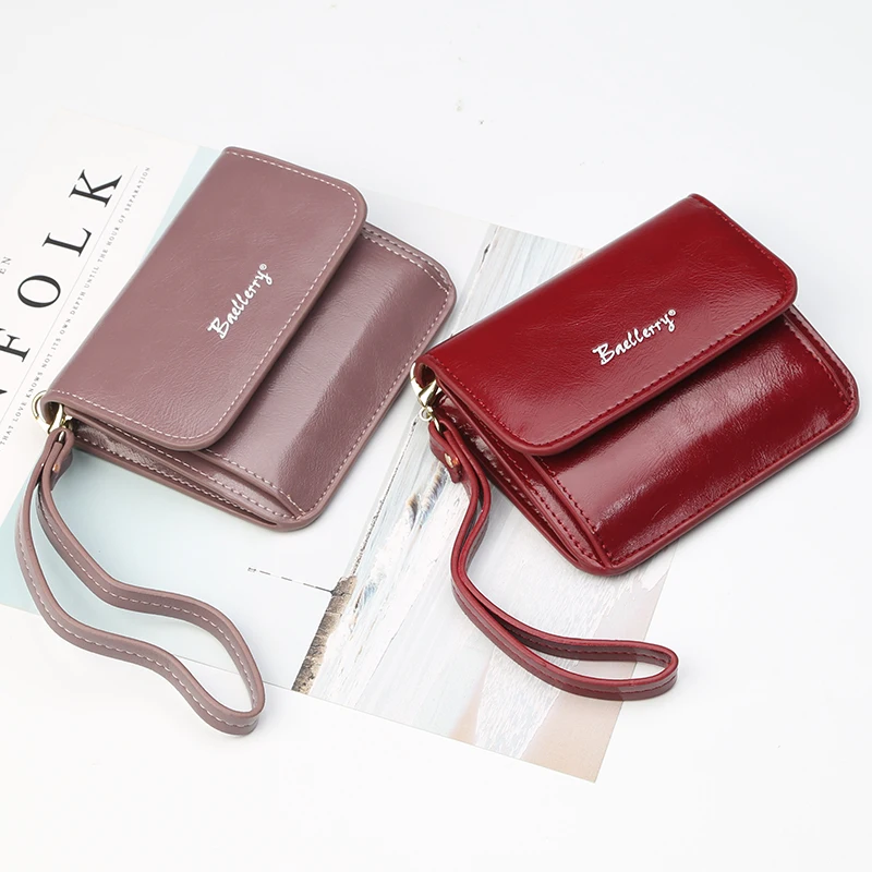 

Mini Women Wallets Cow Leather + PU Leather Mini Short Wallet Design Wallets with Coin Pocket Purses Gift For Grils Money Bags