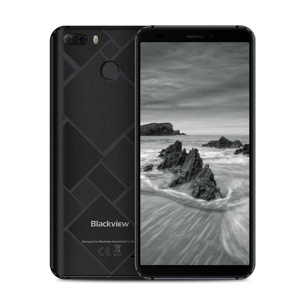

Blackview S6 Cell Phone Android 7.0 5.7 inch Smartphone 18:9 HD Full Sceen 2GB 16GB MT6737VWH Quad Core Dual Back Cameras