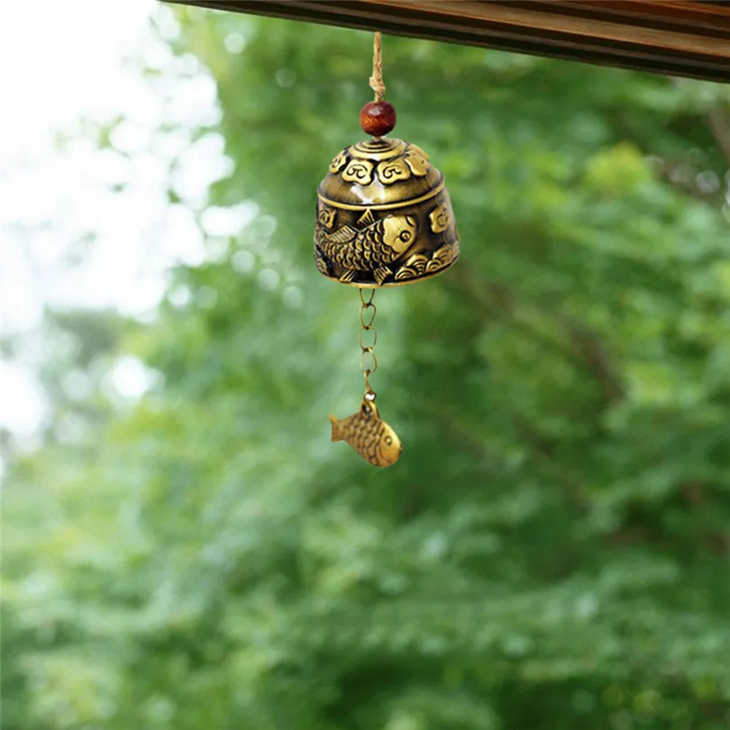 New Arrival Wind Chimes Chinese Dragon Fish Feng Shui Bell Blessing