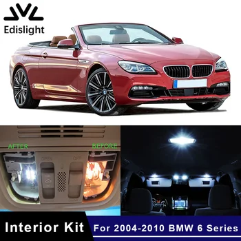 

Edislight 14Pcs Canbus LED Lamp Car Bulbs Interior Package Kit For 2004-2010 BMW 6 Series E63 Map Dome Trunk Door Plate Light