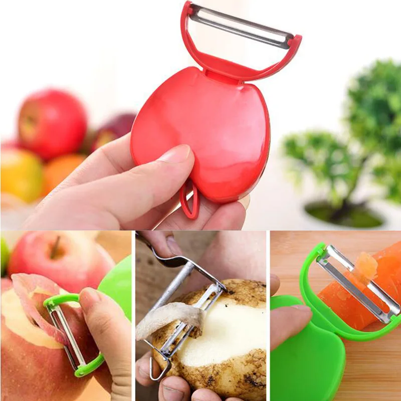 OnnPnnQ Fruit Slicer Vegetable Peelers Cut Apple Peel Portable Foldable