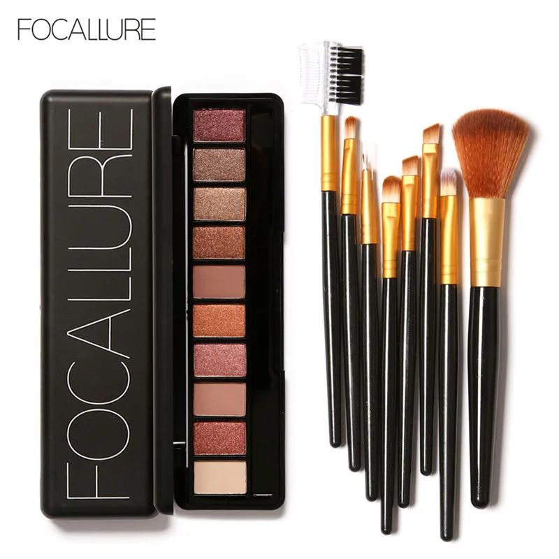 FOCALLURE 2 шт./компл. профессиональный косметический набор для макияжа для Для женщин высокое качество глаз макияж комплект - Цвет: 3