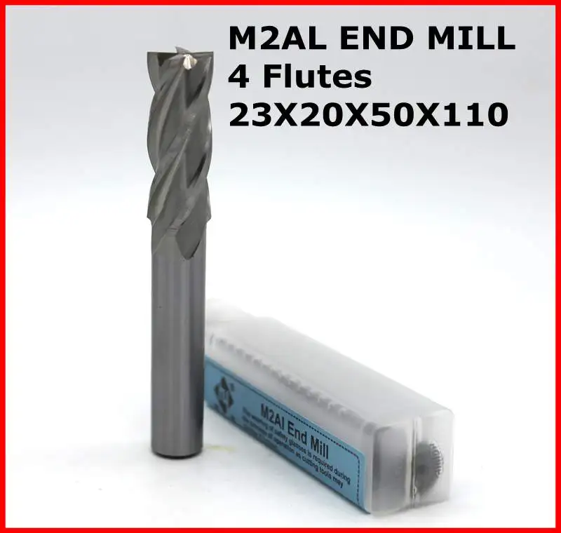 

23*20*50*110 of 4 flutes HSS end mill for CNC milling machine tool mills cutter