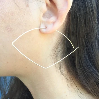 

Gold Circle Earrings Handmade Jewelry Silver/Gold Wrap Oorbellen Vintage Boho Orecchini Pendientes Earrings For Women Brincos
