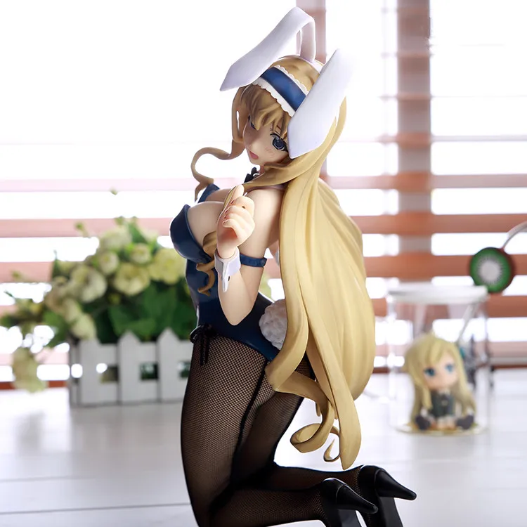 

Japan Anime Action Figure Infinite Stratos IS Cecilia Alcott Bunny Ver Kneeling 1/4 Scale 28cm PVC Rabbit Girl Sexy Model Toy