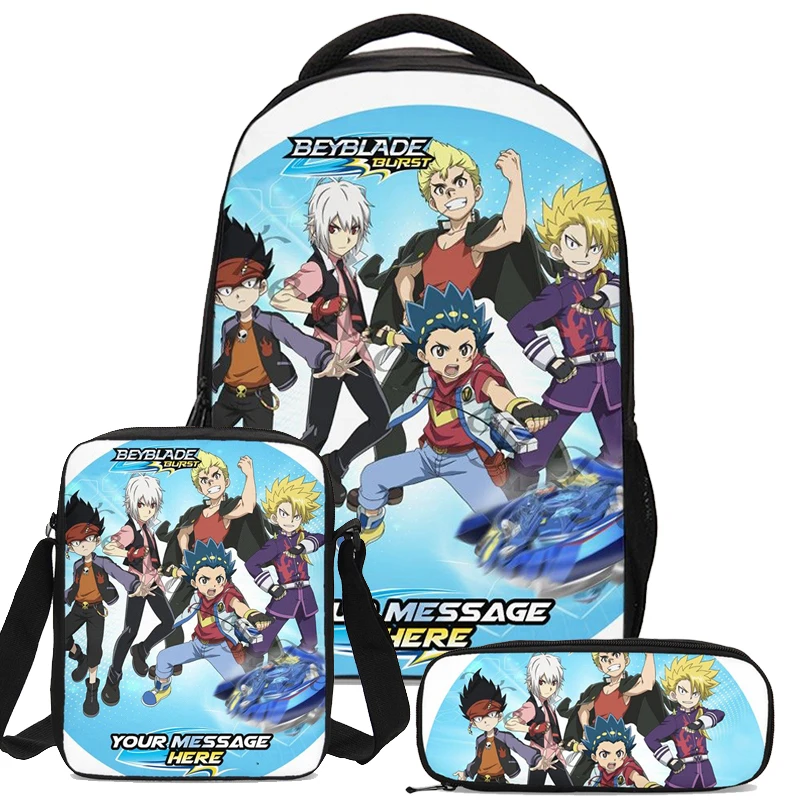 

Beyblade Teens Usb Charging Daily Backpack Fashion Surprise Gift Backpack Children Boys Girls School Laptop Knapsack 3pcs/set
