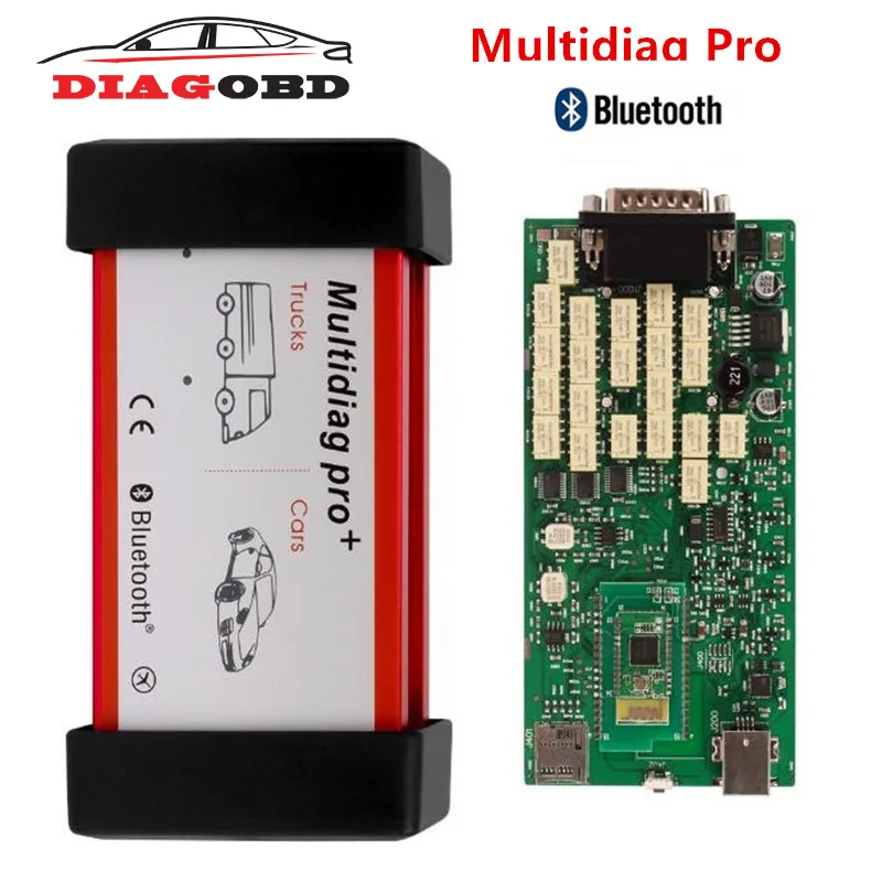 Продвижение Multidiag Pro + Bluetooth инструмент диагностики Новый vd tcs cdp pro plus OBDII OBD2 сканер