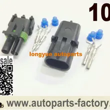 Longyue 10 комплект 2 Pin WeatherPack герметичный разъем проводки комплект o2 Датчик коннектора