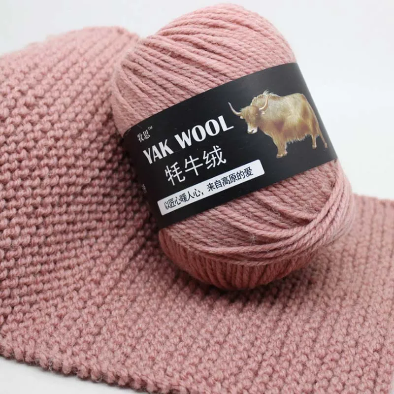 

100g/Ball Yak Wool Worsted Blended Crochet Yarn Soft Yarn for Knitting Fine Hand Knitting Sweater Scarf 31 Colors