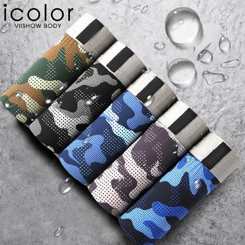 ICOLOR мужские шорты 5 шт./партия хит продаж мужское нижнее белье боксеры Модальные с