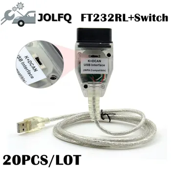 

High Quality For BMW INPA K can inpa k dcan USB OBD2 Interface INPA Ediabas Full Diagnostic For BMW From 1998 To 2008 20pcs