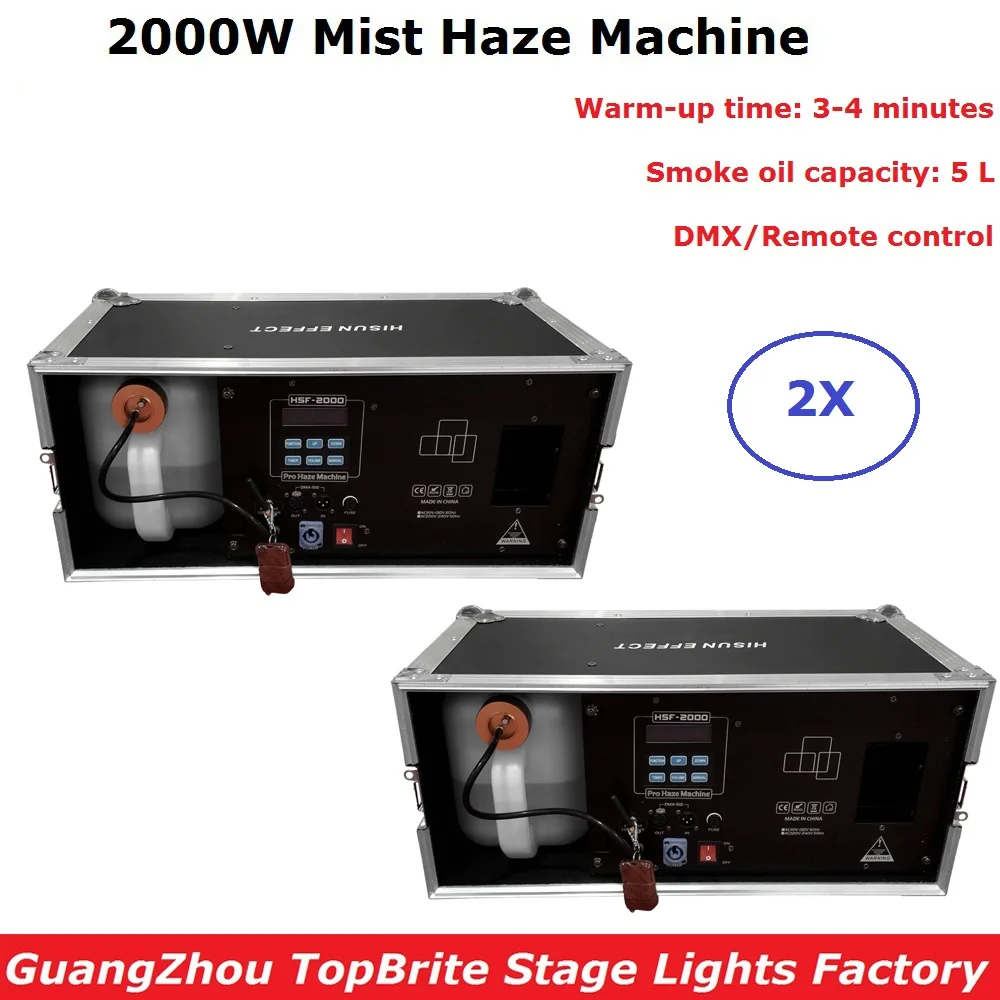 2000 W туманная Машина DMX 512 туман, дымка машины 5L масла Ёмкость Профессиональный дымовой аппарат для сцен свет огни для дискотеки проектор
