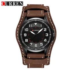 Curren 8279 военные кварцевые Для мужчин s часы лучший бренд роскошные кожаные Водонепроницаемый Спорт Для мужчин Наручные часы мужской часы