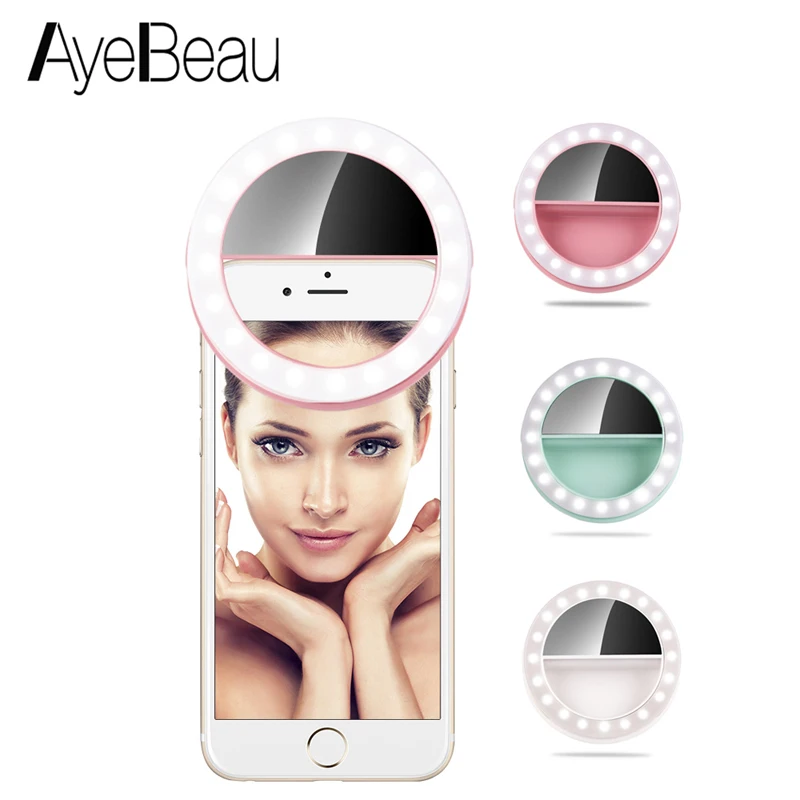  Selfie Ring Right Flash Light For Phone Lamp On The Led Flashlight ...