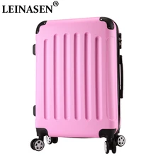 2" 24" дюймов Чемодан ABS+ PC стиль Мода Чемодан-тележка дорожная сумка багаж на колёсиках с вращающимся колесом