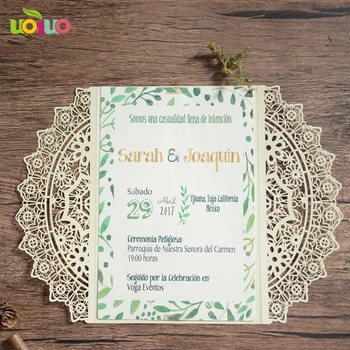 

wholesale wedding supplies festival supplies best price new design " Ferris wheel " laser cut luxurious wedding invitation