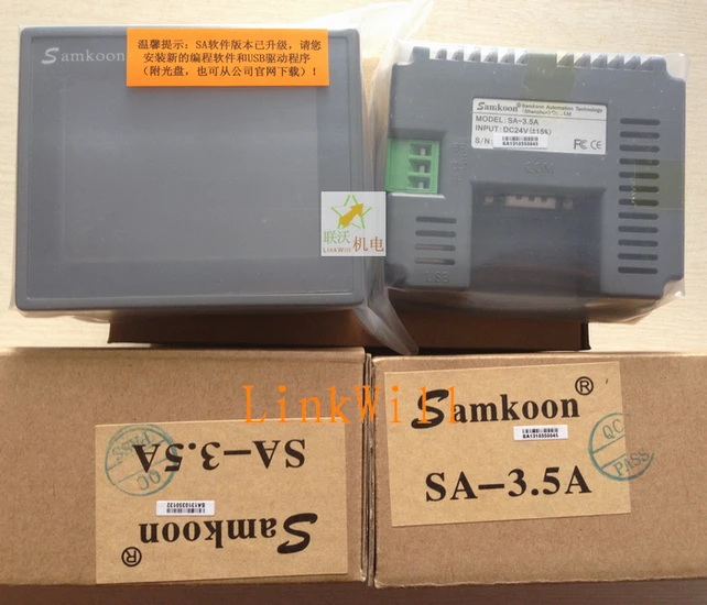 

SA-3.5A : 3.5 inch HMI touch Screen Samkoon SA-3.5A with programming cable and software, Free Shipping