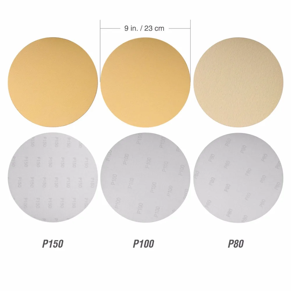 Goldblatt 9-inch Radial Drywall Sander Head and Sanding Disc Set Sanding Paper Abrasive Tools Goldblatt 9-inch Radial Drywall Sander Head and Sanding Disc Set Sanding Paper Abrasive Tools