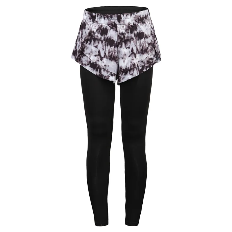 

Women Fake Two Pieces Yoga Pants Sport Fitness Leggings Lady Breathable Running Jogging Skorts Quick Dry Yoga Clothing For Women