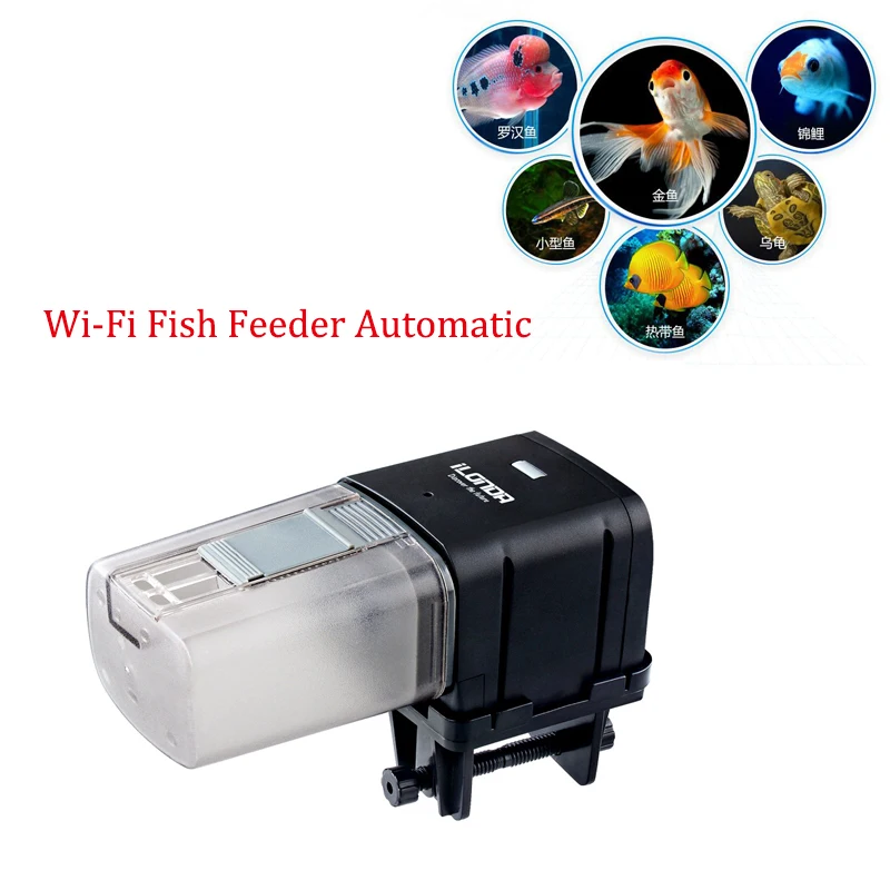 WIFI Automatic Fish Feeder for Aquarium Fish Tank USB Recharge Feeders