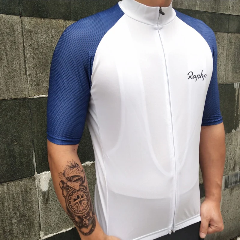 

2019 newest RCC Raphp pro mesh Cycling jerseys top quality bicycle shirt short sleeve with mesh sleeve and back