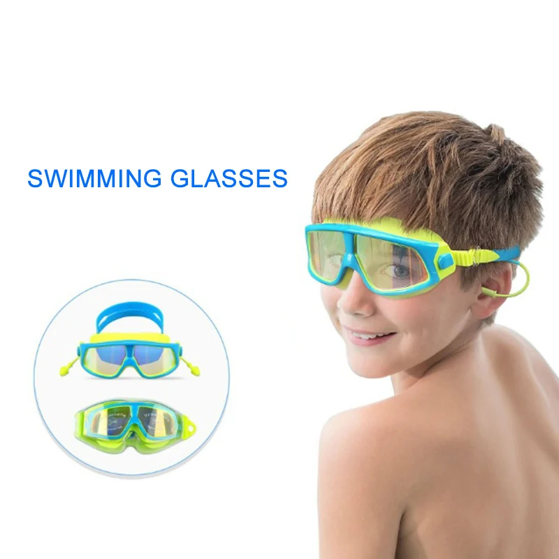 Kids Swimming Goggles Anti-fog UV Waterproof Swimming Glasses for Summer YA88