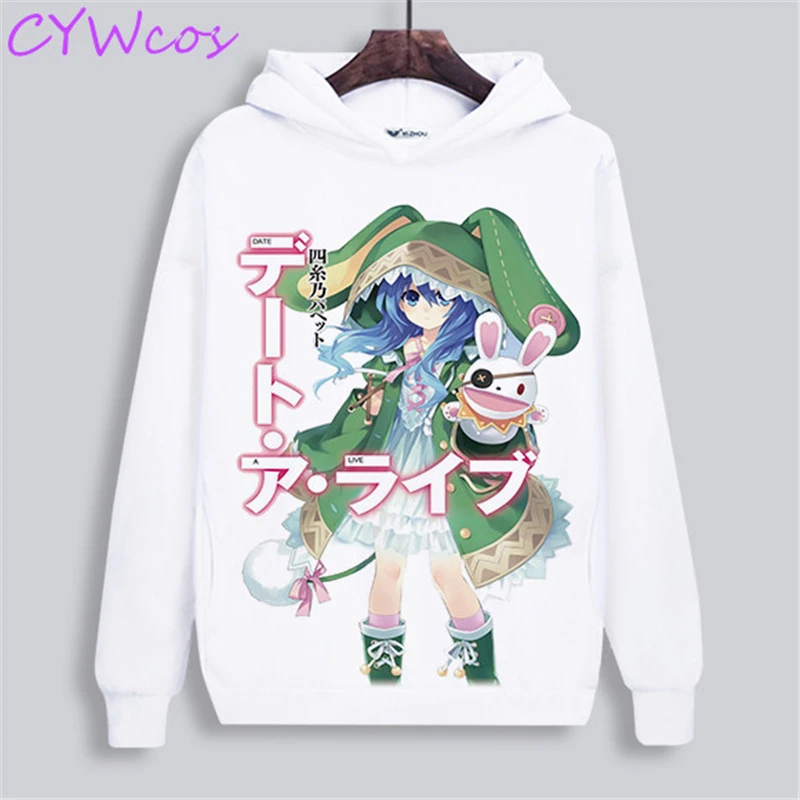 

Anime DATE A LIVE Yoshino Princess Yatogami Tohka Nightmare Tokisaki Kurumi Sweatshirt Daily Hoodies Blouse Loose Hooded Jacket