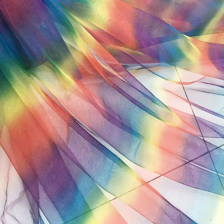 Rainbow Organza Voile Fabric Curtain NHS Childrens Theatre Costume Fancy Dress