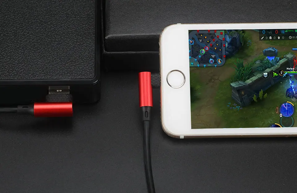 Dual 90-degree Angled Head Type-c USB Data 1m Mobile Phone Play Games Elbow Charging Line Fast Charging 5V 2.5A Copper Header (9)