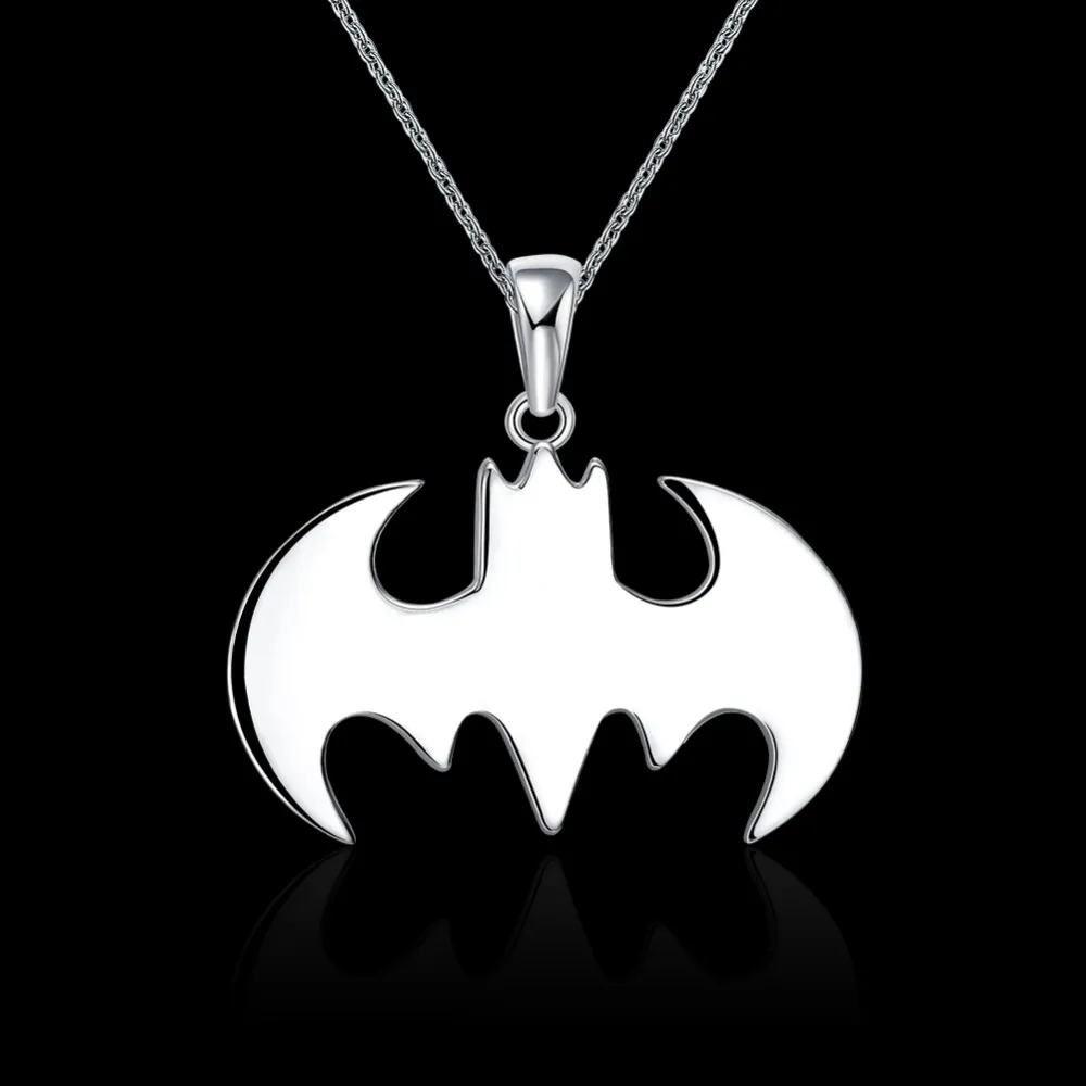 

Summer Style Batman Silver-Plated Necklace Best Christmas Gift for Friends Collier Maxi Necklace Steampunk Jewelry